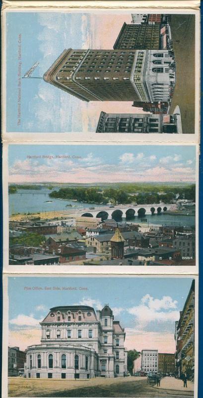 Hartford Connecticut conn ct souvenir postcard folder #2