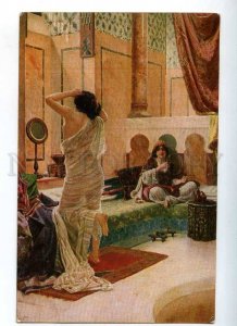 226586 Semi-Nude SLAVE after Bathing HAREM by ERNST vintage PC