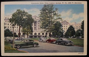 Vintage Postcard 1948 Greenbrier Hotel, While Sulpher Springs West Virginia (WV)