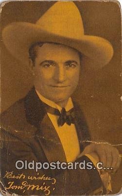 Tom Mix Movie Actor / Actress Unused crease a lot of corner wear