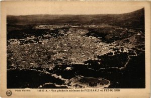 CPA AK MAROC Vue aerienne de FEZ-BAALI et FEZ-DJEDID (219234)