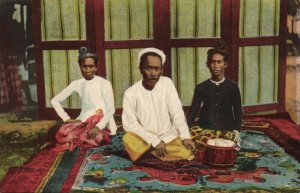 burma, Burmese Men (1910s) Italian Mission Postcard