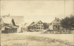 Danbury NH In town View 1912 Used Real Photo Postcard