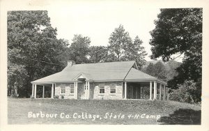 RPPC Postcard Barbour County AL Cottage, State 4-H Camp Unposted