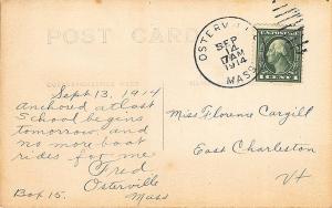 Osterville MA Cape Cod School House in 1914 RPPC Postcard