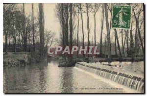 Old Postcard Chateau d'Anet The Waterfall Park