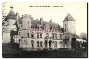 Old Postcard Chateau de Pont Remy North Facade