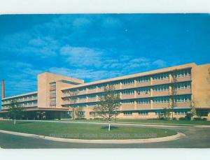 Unused Pre-1980 HOSPITAL SCENE Rockford Illinois IL W2558