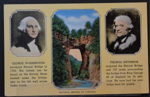 Natural Bridge, VA - With Washington and Jefferson Portraits