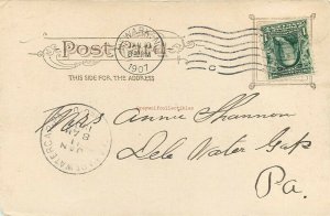 NJ, Newark, New Jersey, Penna Railroad Station, Souvenir Post Card No. 3368