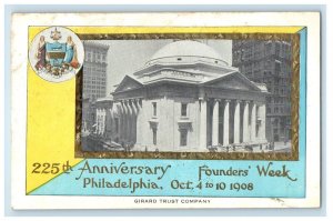 Philadelphia PA, 225th Anniversary Founder's Week Girard Trust Company Postcard