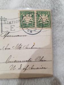 Antique Postcard, Munchen, Rondell am Karlsplatz