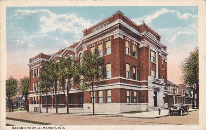 Indiana Marion Masonic Temple 1917