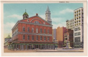 Boston, Massachusetts, Vintage 1937 Linen Folder Postcard, 22 Views