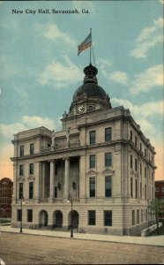 Savannah Georgia GA New City Hall c1910 Vintage Postcard