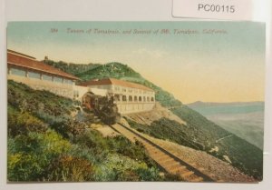 Tavern of Tamalpais & Mt Tamalpais Summit 1910s California Postcard