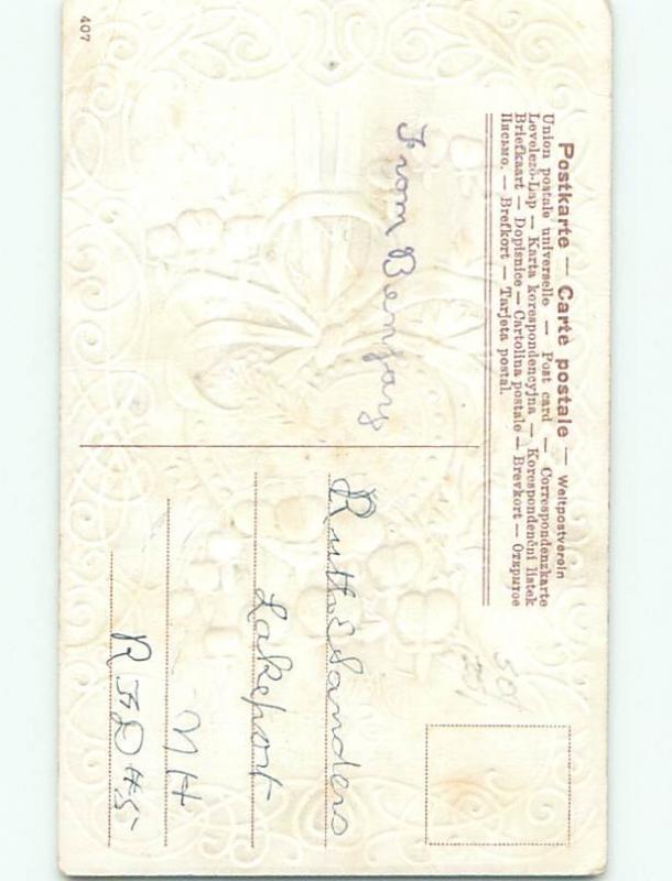 Divided-Back VALENTINE DAY SCENE Great Postcard W7999