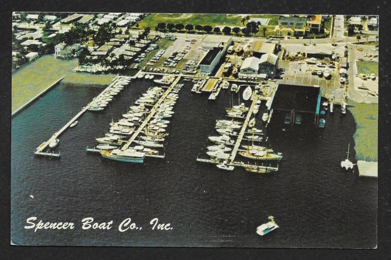 Birds-Eye View Spencer Boat Co Florida Unused c1960s