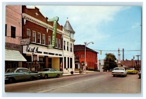 c1960s Scales St. Looking North Reidsville North Carolina NC Postcard 