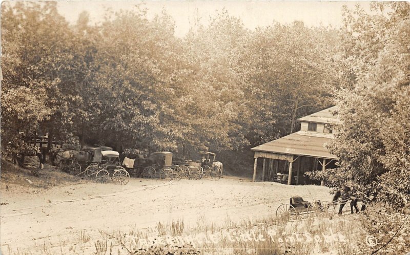 H19/ Little Point Sable Mears Michigan RPPC Postcard c1910 Tabernacle 20 