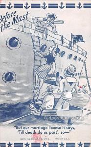 Till death do us part Military Comic Unused 