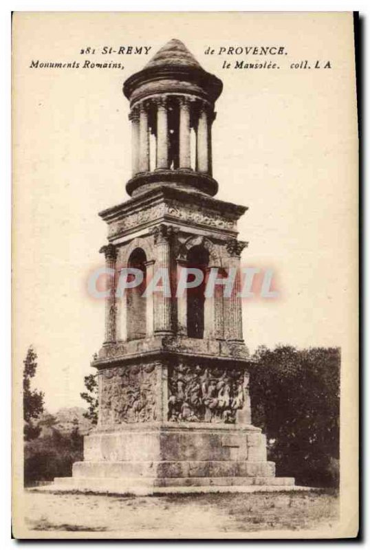 Old Postcard St Remy de Provence Monument Roman the Mausoleum