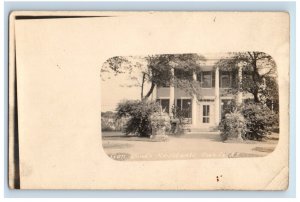 General Wood's Residence Governor's Island NY New York Real Photo RPPC Postcard