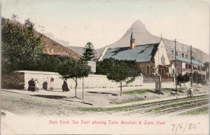 Cape Town South Africa Main Road Sea Point Table Mountain Postcard G65