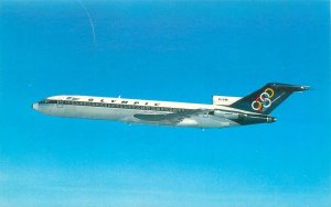 Olympic Airways Boeing 727-200 Airplane Vintage Chrome Postcard