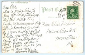 Birmingham Alabama AL Street Car Trolley Postcard