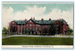 1911 Dauphin County Almshouse, Harrisburg Pennsylvania PA Antique Postcard