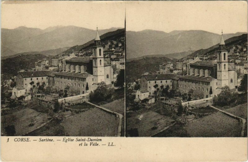 CPA CORSE SARTENE Vue du Cours St-D. (804716)