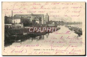 Corbeil Old Postcard View On The Seine