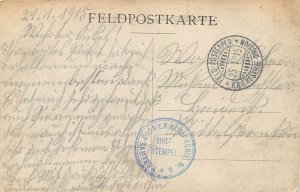 France Comines church and religious procession 1915