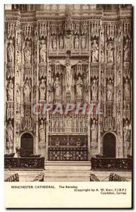 England - England - Winchester Cathedral - The reredos - Old Postcard