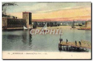 Old Postcard Entree Marseille Vieux Port