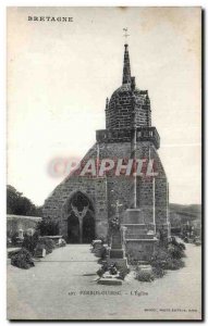 Old Postcard Perros Guirec The Church