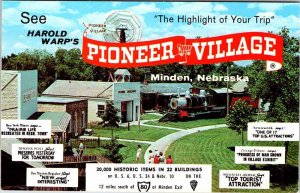 Postcard TOURIST ATTRACTION SCENE Minden Nebraska NE AK8046