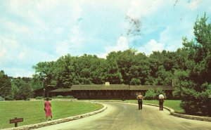 Vintage Postcard 1953 Main Lodge White Pines Forest State Park Illinois IL