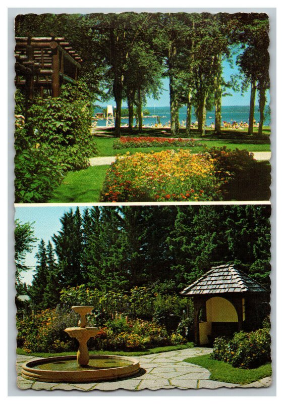 Wasagaming Town At Clear Lake Canada Vintage Postcard Continental View Card 