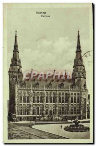 Old Postcard Rathaus Aachen