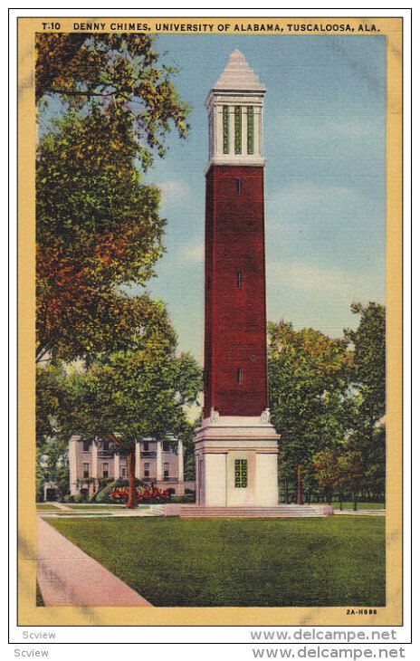 Denny Chimes, University Of Alabama, TUSCALOOSA, Alabama, 1930-1940s