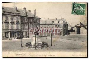 Postcard Old Abbeville Saint Peter Statue of Lesueur