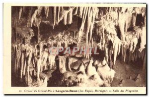 Old Postcard Laugerie Lower Cave of the Big Rock Hall penguins Les Eyzies Pre...