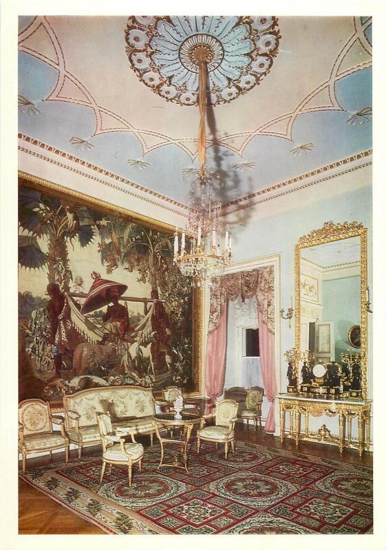 Extra size 15x21cm Russia Pavlovsk Museum Interior Decoration Old Drawing Room