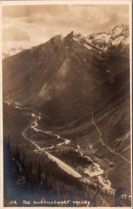 RPPC The Illecillewaet Valley, British Columbia Vintage Postcard T70