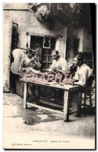 Old Postcard Mirecourt luthier workshop TOP Violin