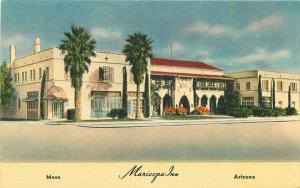 Mesa Arizona Maricopa Inn roadside Colorpicture linen Postcard 21-13710