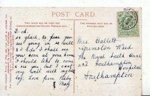 Genealogy Postcard - Hallett - Royal South Hants & Southampton Hospital - 4242A