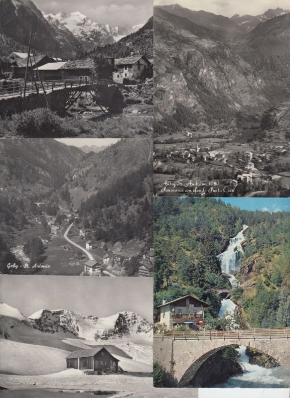 AOSTA VALLEY ITALY ITALIA 75 Vintage Postcards Mostly pre-1940. (L3907)